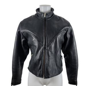 Unik Ultra Leather Motorcycle Jacket Zip Out Liner/Vest Women's M